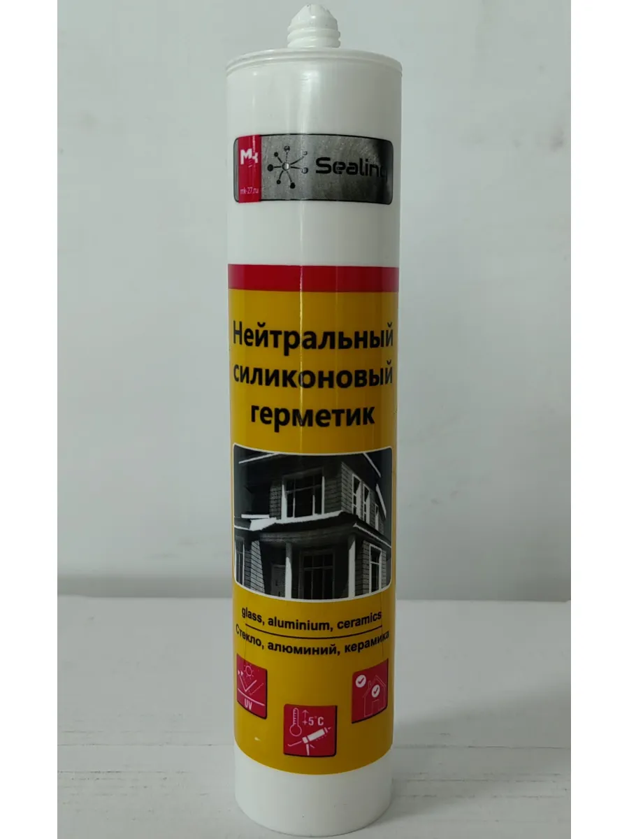 Герметик силиконовый прозрачный Нейтральный 280 мл SEALING (ч/з)