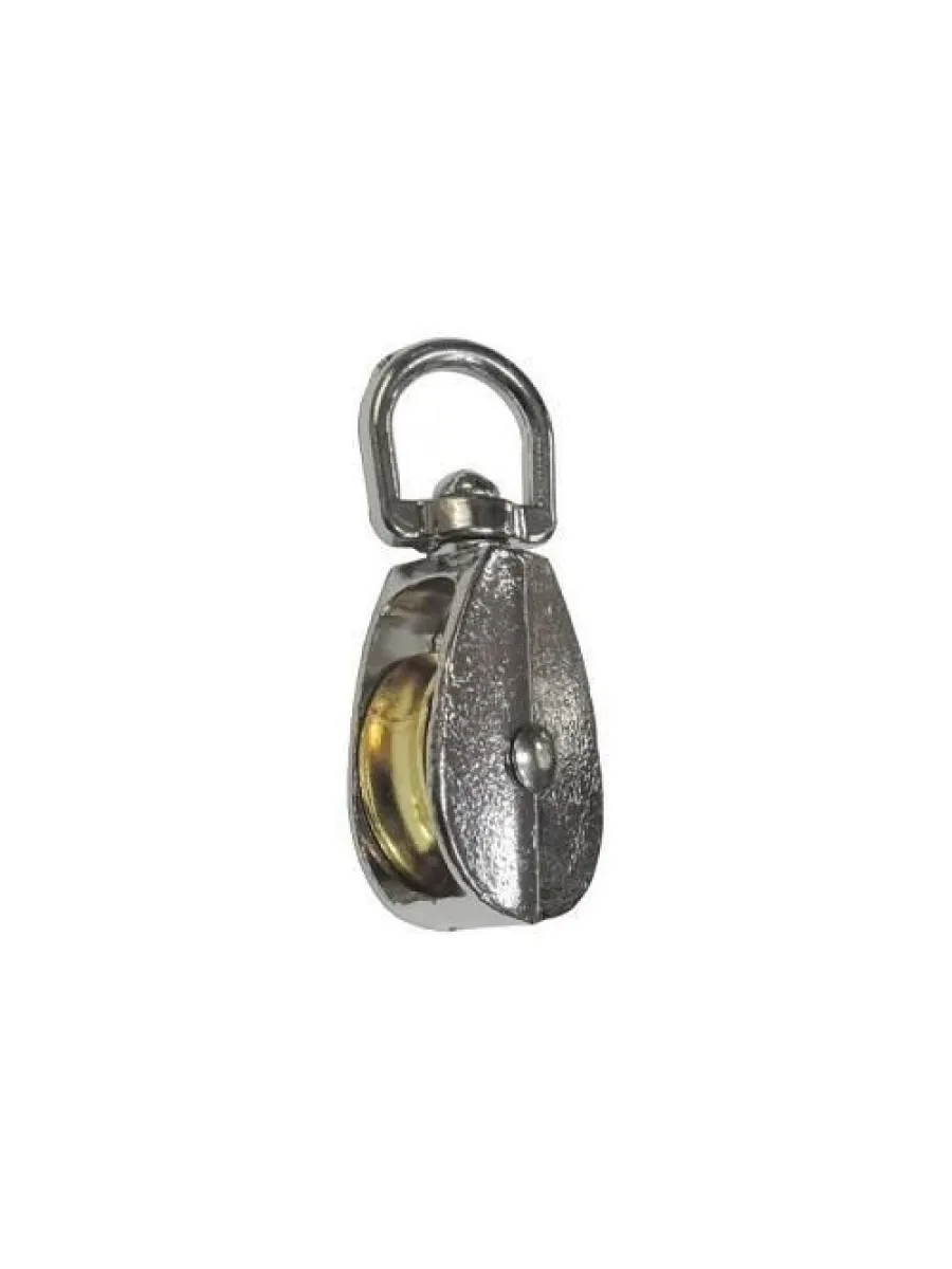 Блок одинарный металл. никель (15мм) 1/2" FORCE LIFTING